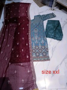 Full embroidery work 3 psc pakistani set