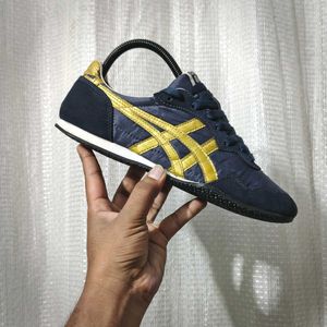 Onitsuka Tiger Dark Blue & Gold Shoes