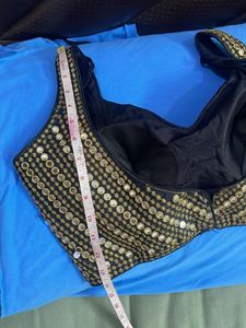 B New Unused Black Embellished Blouse