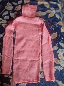 Pink Turtleneck Sweater