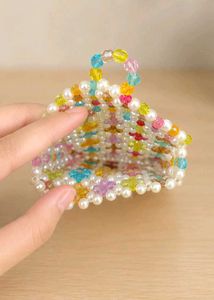 Handmade Beaded Clutch Bag
