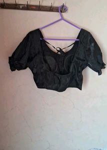 Elegant Black organza Blouse