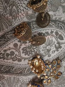 any 1 Statement Jhumka Earrings