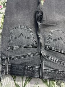 Levi's Grey Wash Wide Leg Jeans