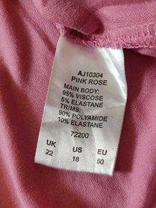 Pink Lace Trim Top(XL)