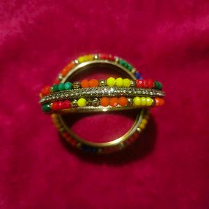 Colorful Beaded Bangle Set