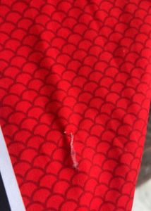 Women's Red Athleisure Leggings
