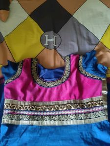 NavyBlue &amp; Pink Kurta