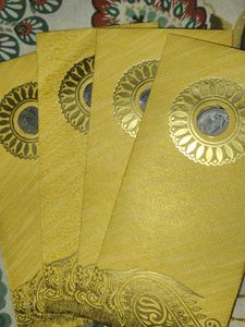 Elegant Gold Wedding Invitation Envelopes