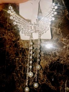 Korean Style Pearls Butterfly Clutcher