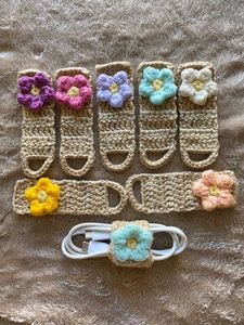 Handmade Crochet Cable Organizers