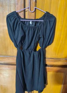 Black Fit &amp; Flare Cut-Out Mini Dress 👗