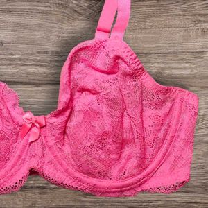 George Underwired Pink Lace Bra