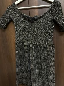Cute black And silver Dress For party