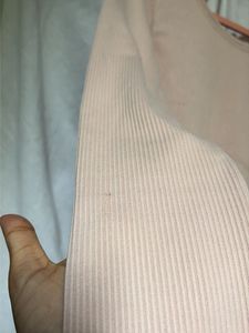 H&amp;M Ribbed Long Sleeve Bodysuit