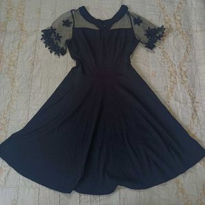 Black Fit &amp; Flare Dress