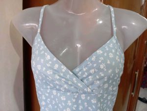 Cute Floral Print Mini Dress