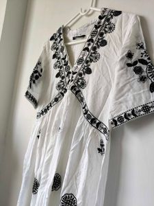 Embroidered White one piece