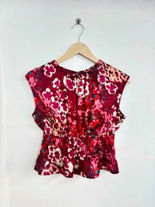 Stylish Floral Print Sleeveless Top
