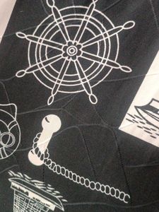 Stylish Nautical Print Long Tunic
