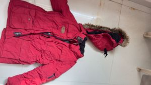 Red Fur Hooded Jacket