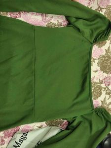 Elegant Green Long Sleeve Top