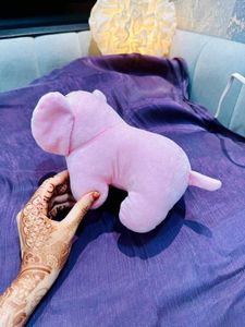 Cute Pink Elephant Plush Toy