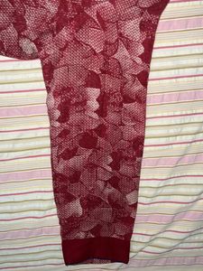 Maroon Floral Print Kurti