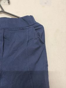 Navy Blue Slim Fit Pants