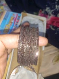 sparkle golden bangles