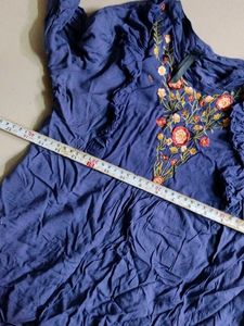 Embroidered Blue Kurta