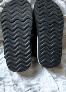 Black toe Open Velcro Closure Unisex Sandals