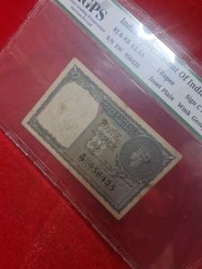 1940 India 1 Rupee Banknote
