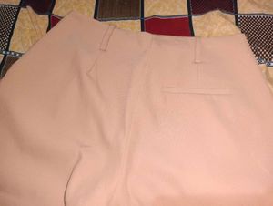 Comfortable Beige Wide Leg Trousers
