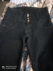 High Waisted Black Skinny Pants