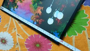 72)Water Paint Photo Frame With Quality Glass