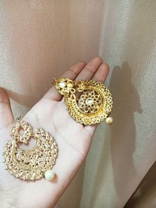 Gold Plated Maang Tikka Set
