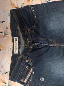 Diesel Women's Distressed Blue Jeans