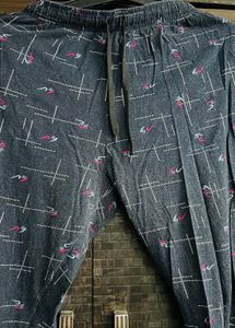 Printed Button-Down Pajama Top Night suit