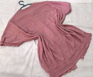 🎁 Y2K Sparkly Pink Cardigan O