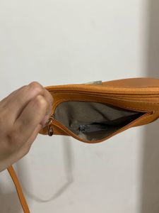 Baggit Tan Crossbody Sling Bag | Adjustable Strap
