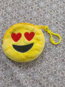 cute emoji coins pouch.