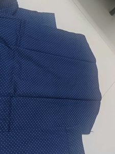 Men's Blue Printed Shirt