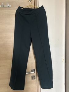 Elegant Dark Green Wide Leg Pants