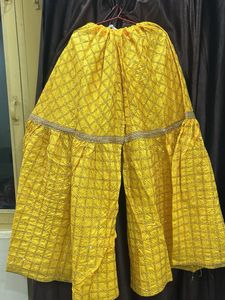 Elegant Yellow Ethnic garara set