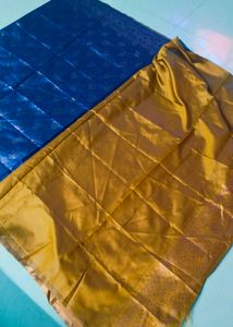 Navy Blue Colour Banarasi Silk Gadwal Design Saree