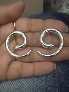 Chic Silver Swirl Earrings