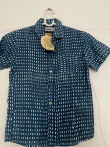 Men's Teal Printed Casual Shirt