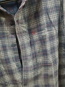 Men's Blue Checkered Casual Shirt
