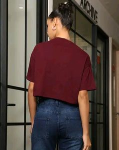 Shein Drop Shoulder Floral Print Boxy Fit Crew Top